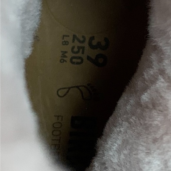 Birkenstock Uppsala Shearling Boot in Gray Taupe with pink shearling size 8 - Picture 9 of 9